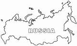 Russia Coloring Pages Map sketch template