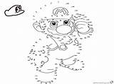 Mario Odyssey Dot Super Coloring Pages Printable Print Kids Adults Color sketch template