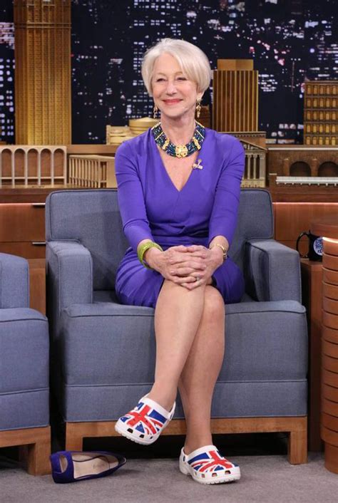Dame Helen Mirren I Wear Crocs All The Time I M A Complete Addict
