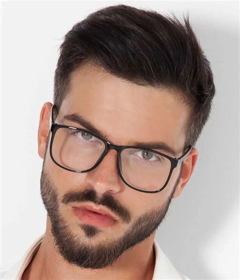 mens hairstyles   glasses classic  modern