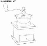 Coffee Draw Grinder Drawingforall Ayvazyan Stepan sketch template