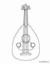 Mandoline Mandolin Colorir Instrument Bandolim Coloriage Imprimir Hellokids Ausmalbilder Source Imprimer sketch template