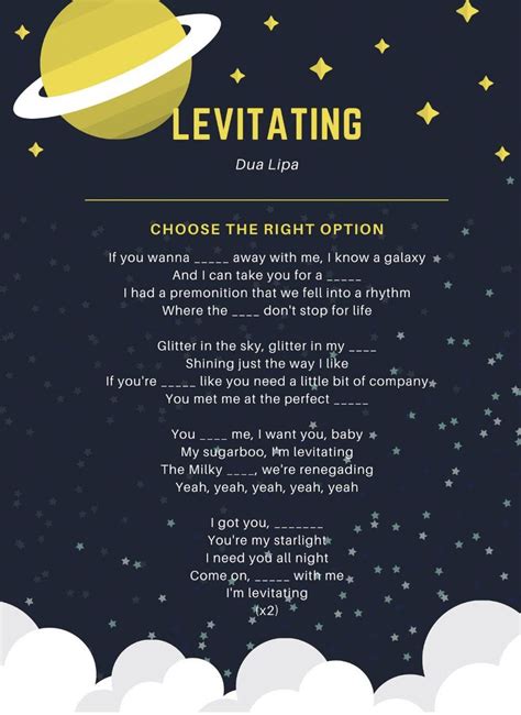 levitating lyrics clean toyibakmal