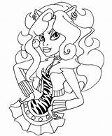 Clawdeen Monster High Coloring Pages Getcolorings Wolf sketch template