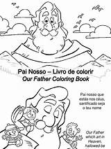 Colorare Padre Pai Nosso Libri Bilingue Storie sketch template
