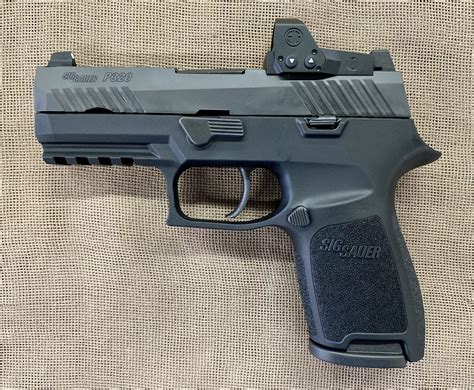 sig sauer model p compact mm rds  romeo  pro saddle rock armory
