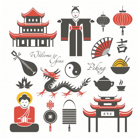 graphic symbol   chinese elements china illustrations vectors
