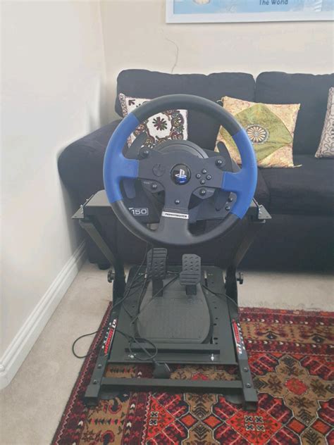 thrustmaster  ps steering wheel complete  stand  pedals  prescot merseyside