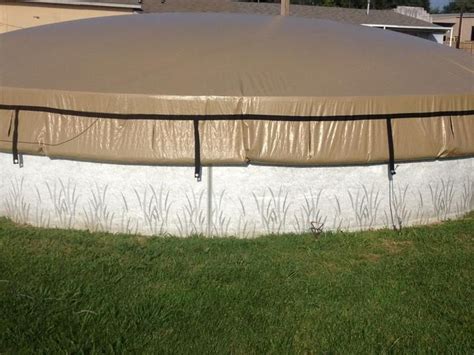 easydome   oval  ground solid winter covers  ground pool cover winter