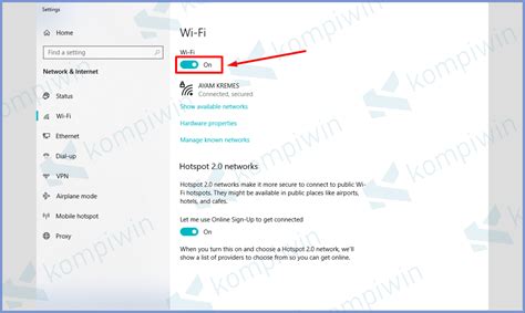 mudah mengaktifkan wifi  laptop  windows  klikbuzz