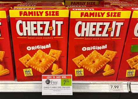family size boxes  cheez  snack crackers    publix