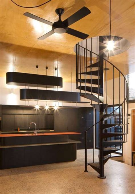green small house  staircase design homemydesign