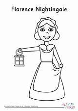 Florence Nightingale Coloring Colouring Pages Lamp Oil Colour Kids Activity Print Activities Printable Nurse Her Getcolorings Become Member Log Women sketch template