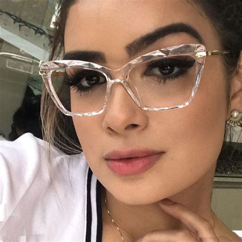 2019 Fashion Square Glasses Frames For Women Trendy Brand