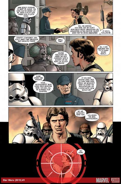 Star Wars 1 Preview Page 2 By John Cassaday 2015 Marvel