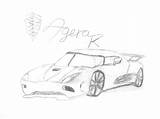 Koenigsegg Drawing Agera Coloring Pages Template Sketch sketch template