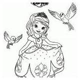 Sofia Coloring Pages First Printable Everfreecoloring sketch template