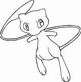 Mew Coloring Pages Pokemon Mewtwo Cute Sheets Choose Board Kids sketch template