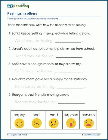 social skills worksheets  learning