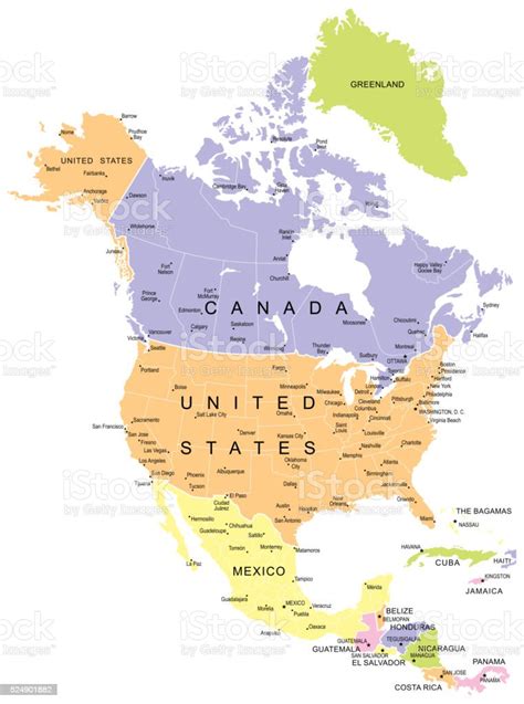 vetores de américa do norteilustração de mapa e mais imagens de alasca