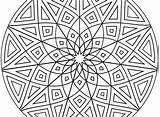 Pages Coloring Symmetry Kaleidoscope Getcolorings Getdrawings sketch template