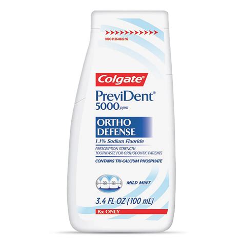 toothpaste colgate prevident  ortho defense toothpaste mint oz