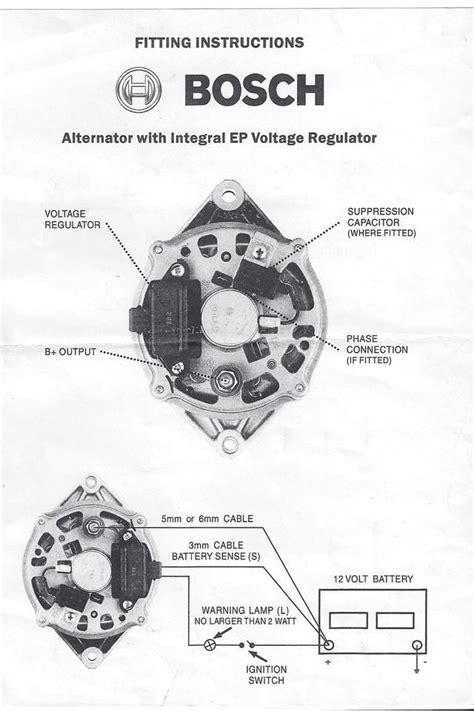 bosch internal regulator alternator wiring diagram alternator alternator wiring diagram