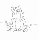 Coloring Pumpkins Pages Pumpkin Stacking Stacked Drawing October Getdrawings Fall Wee Folk Weefolkart sketch template