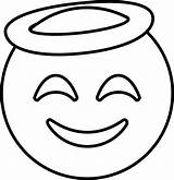 Emoji Coloring Pages Halo Kids sketch template