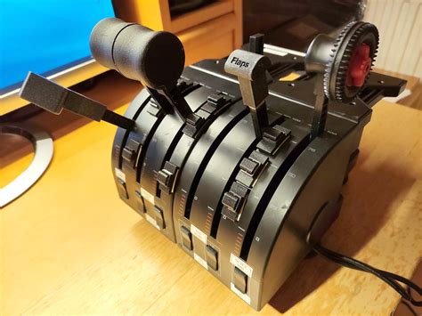 saitek throttle quadrant magnetic detents   printed holders  flaps  throttles