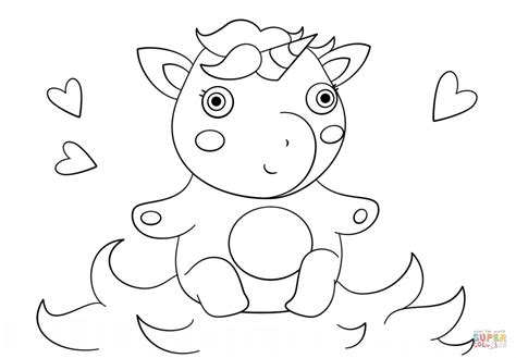 ideas  baby unicorn coloring pages home family style