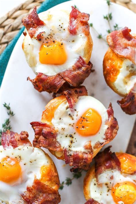 bacon sausage egg biscuit cups clean eating snacks brunch recipes