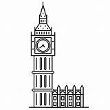 Ben Big Coloring London Icon Landmark Pages Color Landmarks Print Wonder Travel sketch template