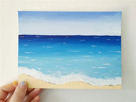 paint  easy beach scene  acrylic paint  video