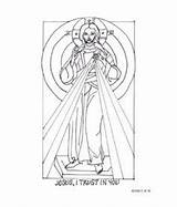 Coloring Mercy Divine Catholic Pages Sunday Crafts Kids Religious Icon Jesus Christmas Children Lord Trust Mary Corporal Works öffnen Faustina sketch template
