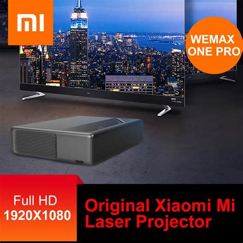 original xiaomi mi laser projector wemax  pro alpd laser projector home theater  lumens