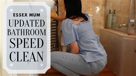 clean with me an essex mums updated bathroom clean youtube