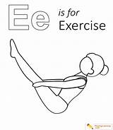Exercise Coloring Kids Sheet sketch template