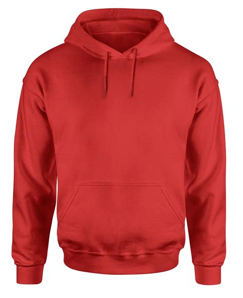 pullover plain red hoodie mens