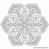 Coloring Generator Pages Mandala Mandalas Geometric sketch template