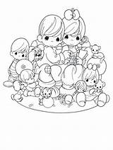 Coloring Pages Precious Moments Kids Adult Printable Books sketch template