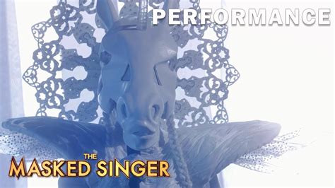 unicorn sings fight song  masked singer season  youtube