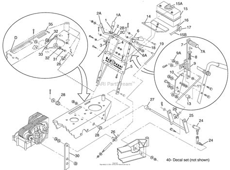 bunton bobcat ryan  walk  edger parts diagram  control assembly kawasaki