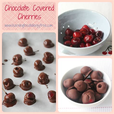learning  eat allergy  chocolate covered cherries