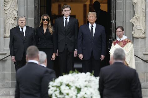 Trump Joins Wife Melania At Her Mothers Funeral