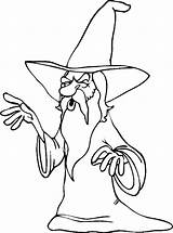 Coloring Pages Wizard sketch template