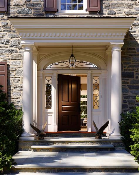 awesomely beautiful grand portico check   detailing house front door colonial front