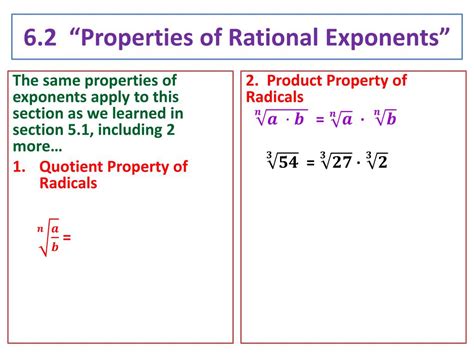 properties  rational exponents powerpoint  id