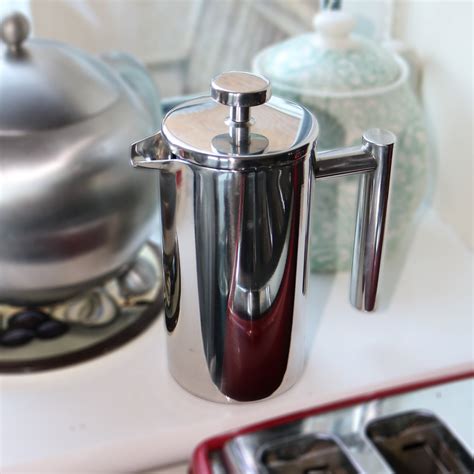cup ml stainless steel cafetiere french press coffee maker  oypla stocking