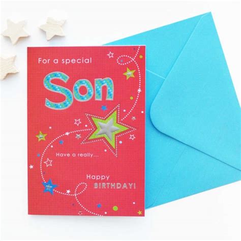 birthday card   son card design template